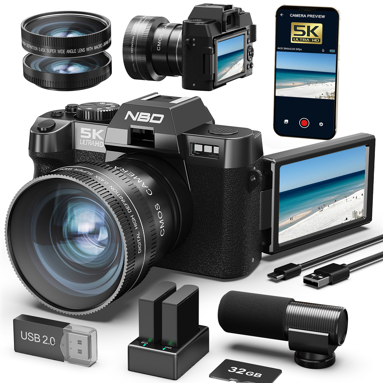 NBD Digital Cameras 5K&48MP Ph – Korean Lifestyle Video Bewertung und Preis