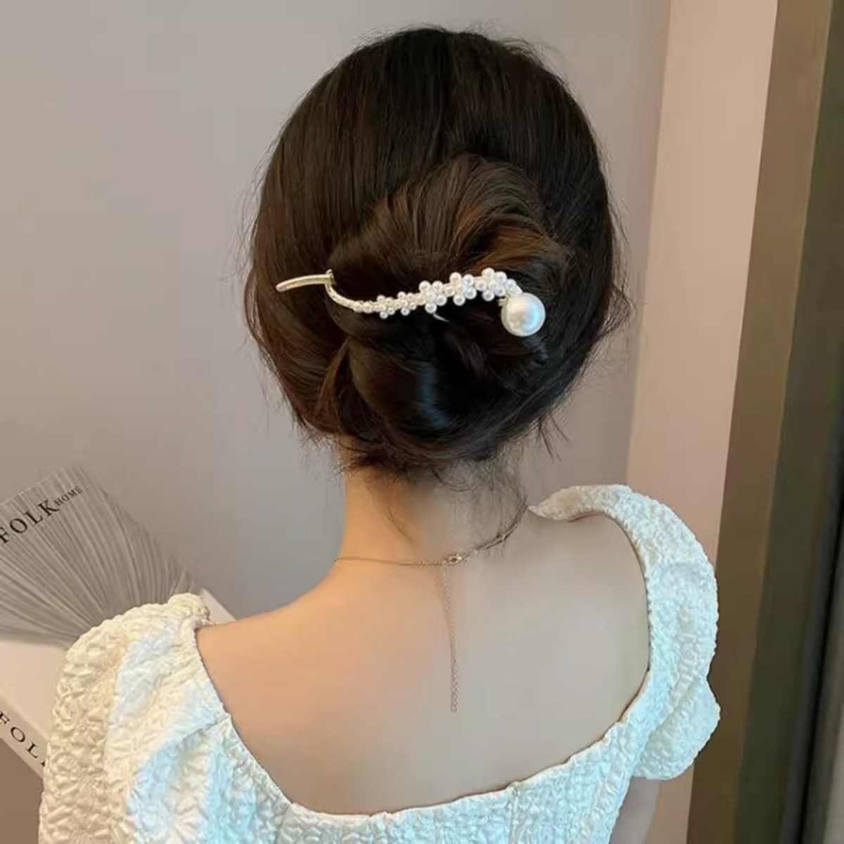 Elegant Glitter Pearl Hair Cli – Korean Lifestyle & Kids Boutique Bewertung und Preis