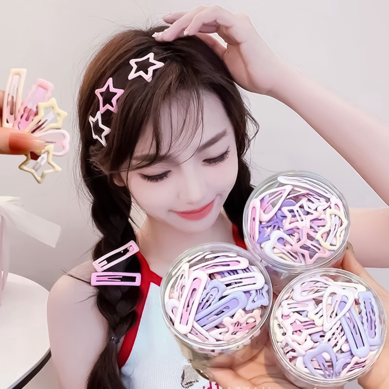 3PCS Sweet Style Headwear Pins – Korean Lifestyle & Kids Boutique Bewertung und Preis