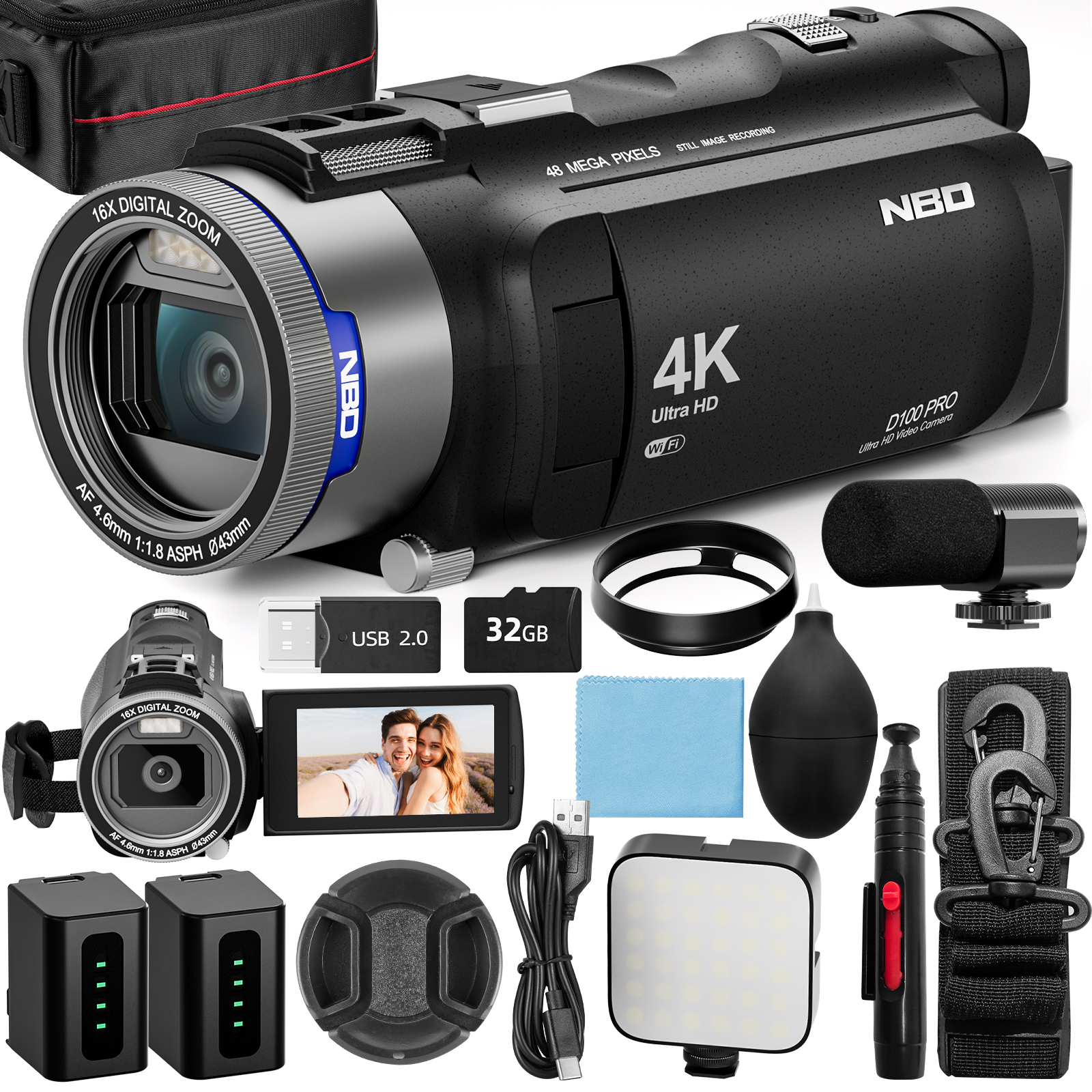 NBD 4K HD&48MP Camcorder Video – Korean Lifestyle & Kids Boutique Bewertung und Preis